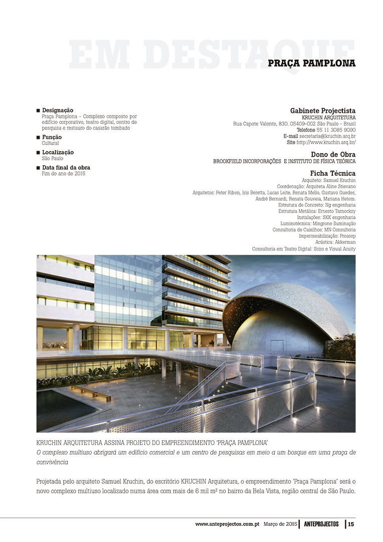 Revista Anteprojecto - edição portuguesa